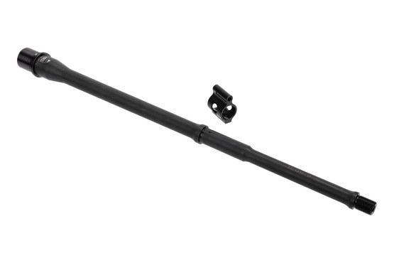 Faxon 5.56 NATO 16in Gunner Mid-Length Barrel has a Pinned Gas Block.